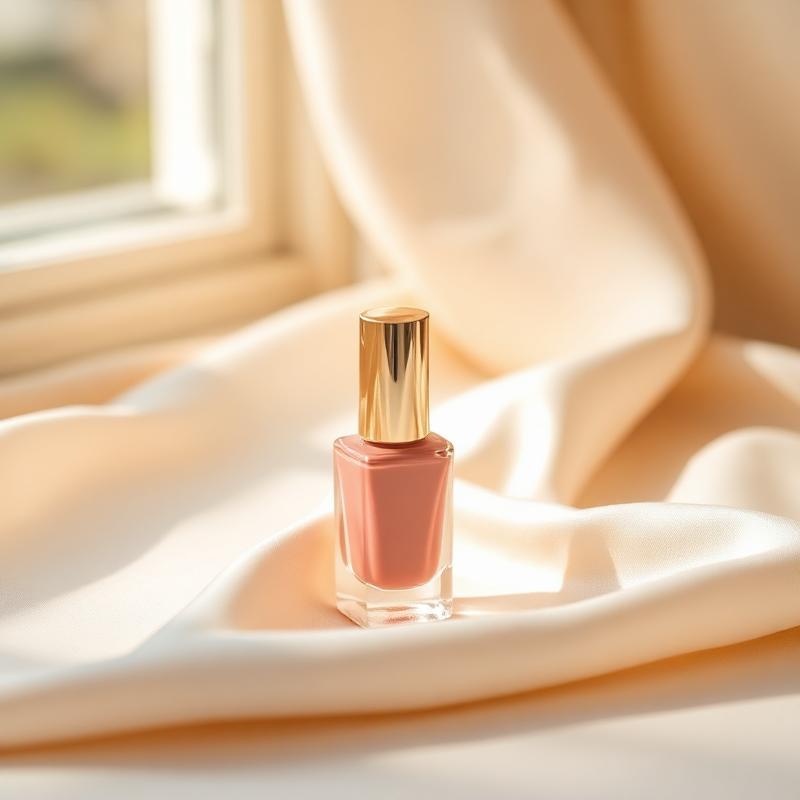 Rose gold polish bottle