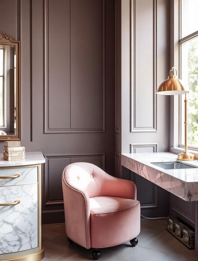 Salon interior detail